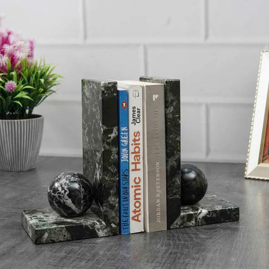 Book Holder - Marble Bookends L shape Design