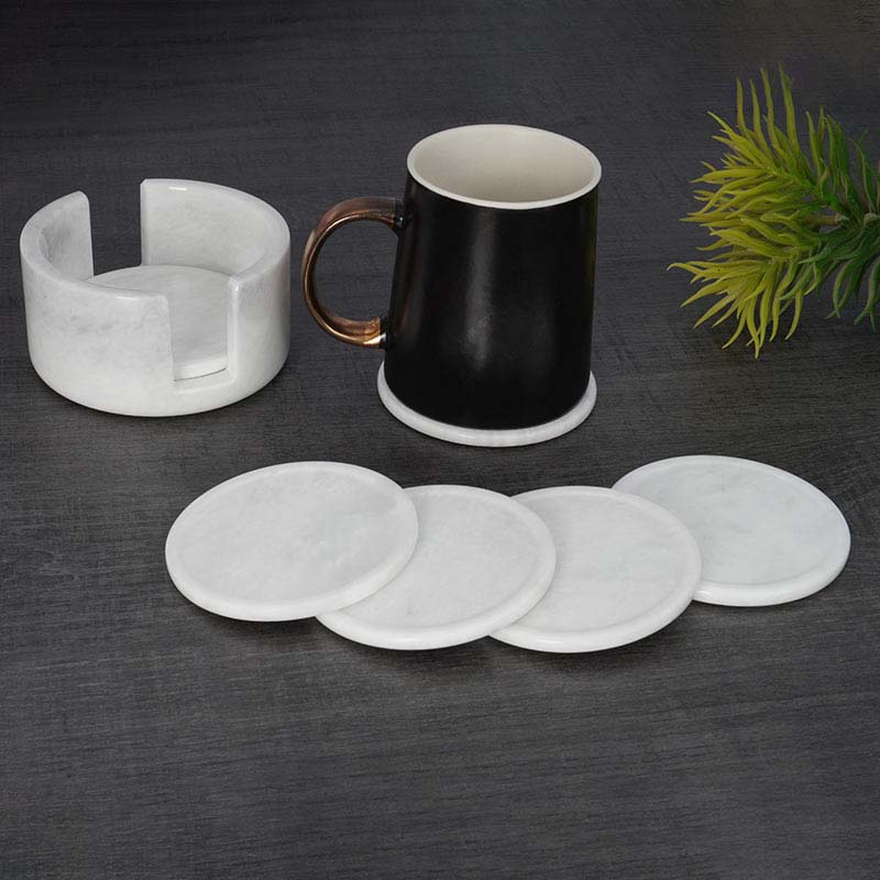 Marble Coaster Set - Round