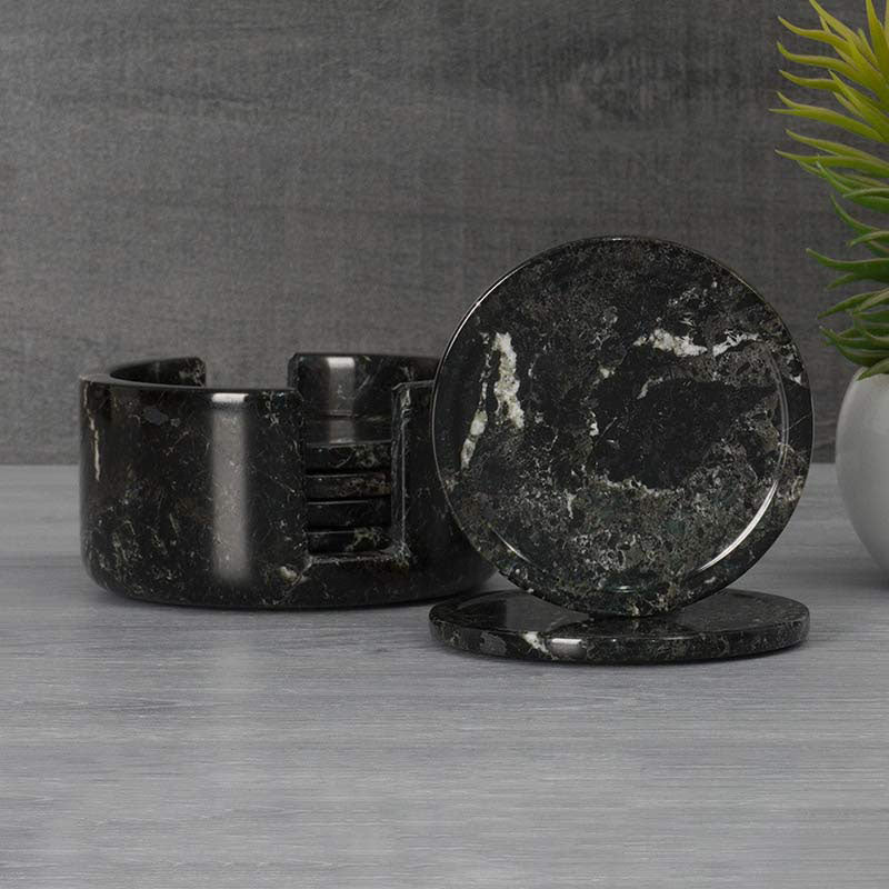 Marble Coaster Set - Round