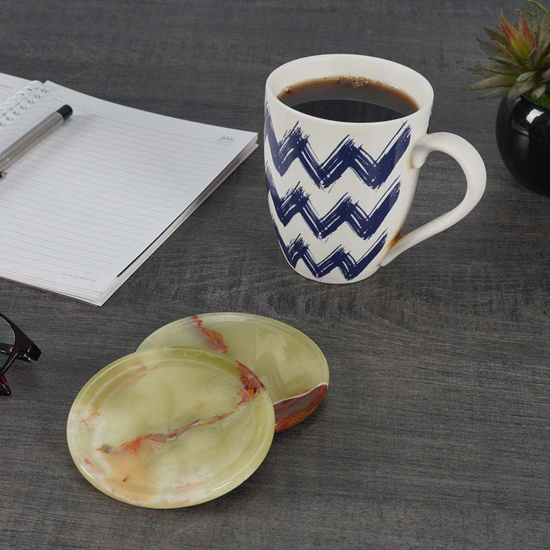 Marble Coaster Set - Round